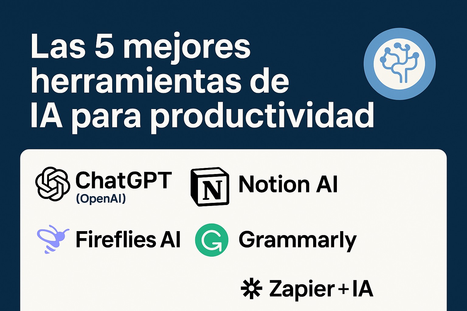 5 mejores herramientas ia para productividad